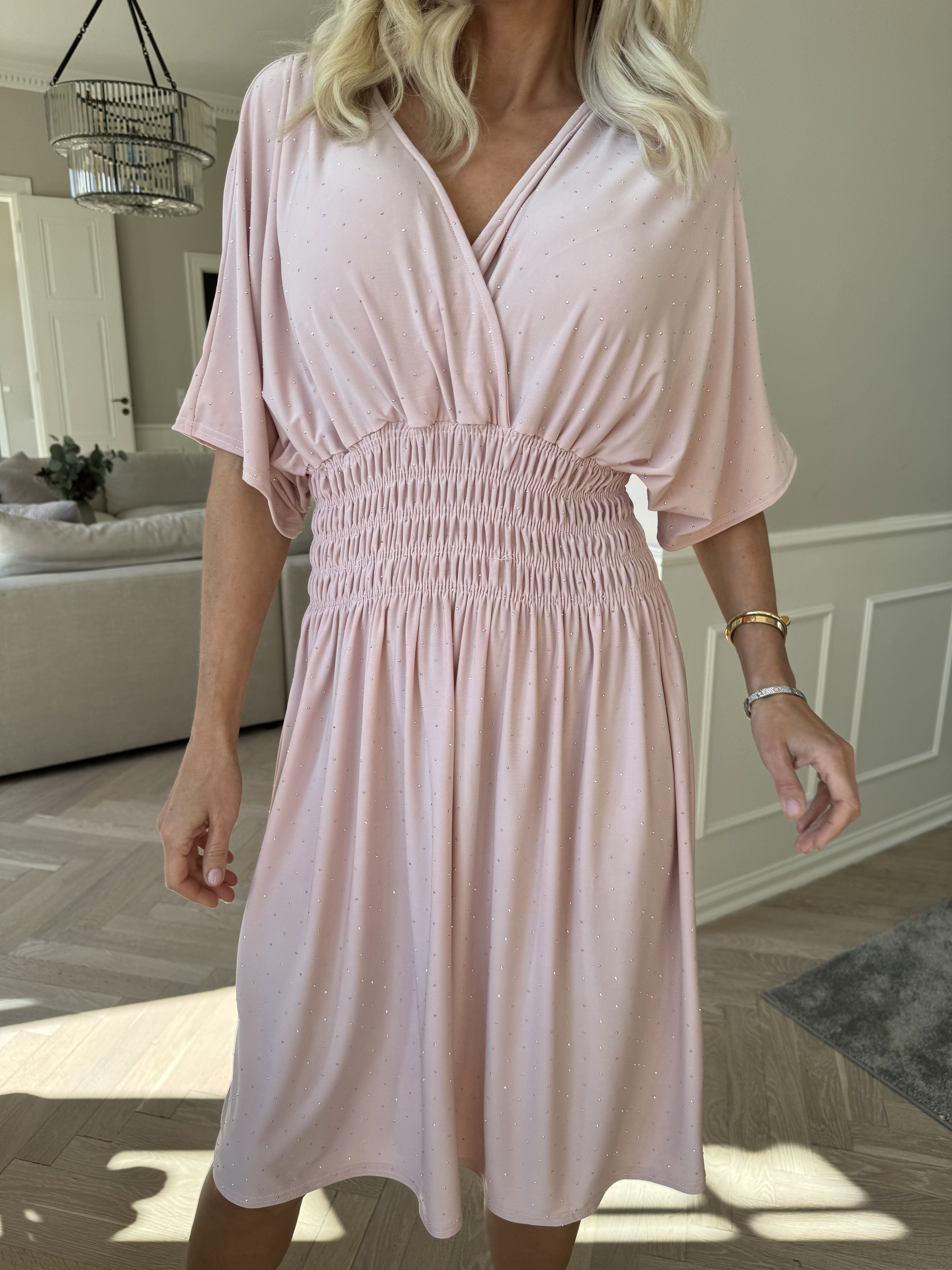 Pams Crystal Short - Kort elastisk kjole med similisten